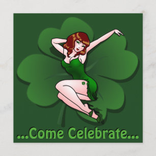St Patrick's Party Invitations Personalized Lucky