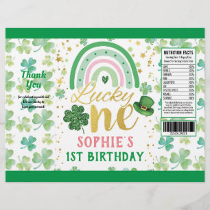 St Patrick's Pink Lucky One Chip Bag Wrapper