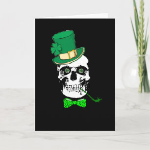 St. Patrick's Skull Card