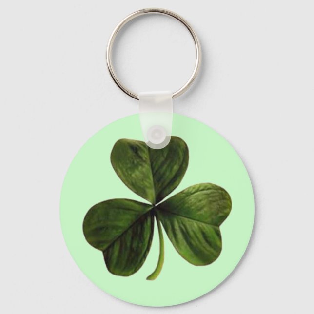 St. Patrick's Three Leaf Clover Keychain (Front)
