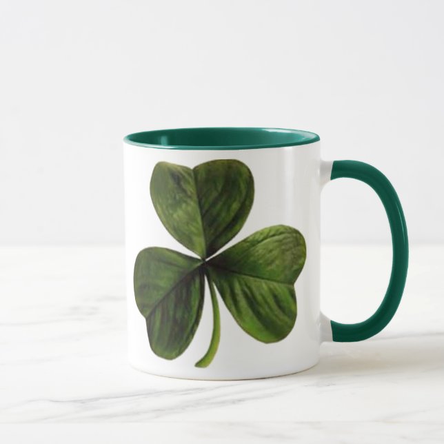 St. Patrick's Three Leaf Clover Mug (Right)