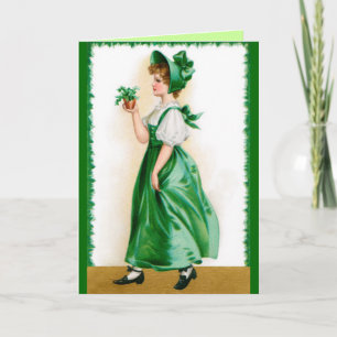 St. Patricks Vintage greeting card