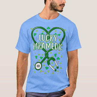 St Patrickx27s Lucky Paramedic Green Stethoscope S T-Shirt