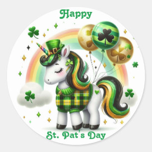 St. Pat's Day Unicorn Sticker