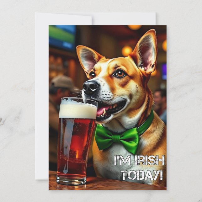 St. Pat's Dog Holiday Card (Front)