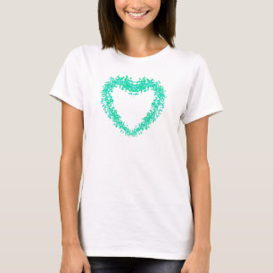 St. Patties day, abstract clover Irish hearts T-Shirt