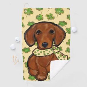 St.Patty Doxie Golf Towel