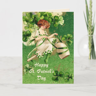 St. Patty's Day Girl Greeting Card
