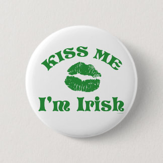 St. Patty's Day Kiss Me I'm Irish 2 Inch Round Button