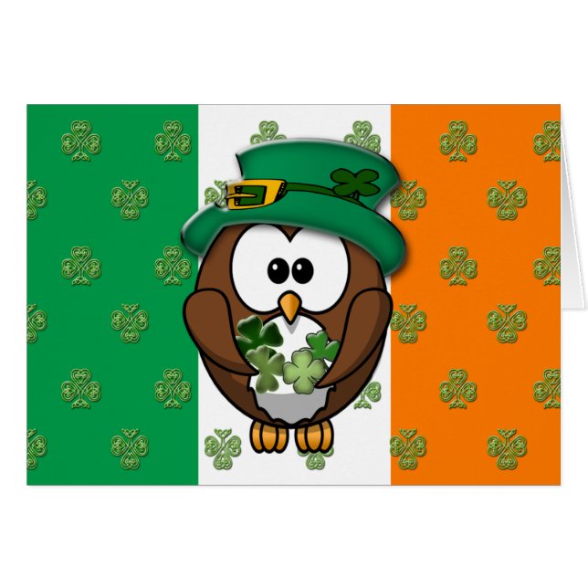 St. Patty's Day owl (Front Horizontal)