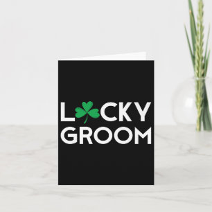 St Pattys Patricks Day Groom To Be Bachelor Party Card
