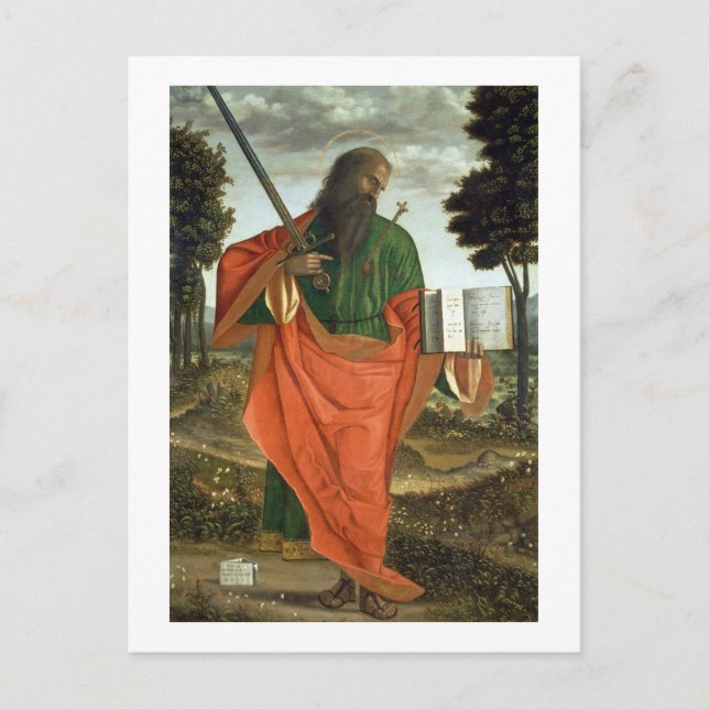 St. Paul, 1520 (oil on panel) Postcard (Front)