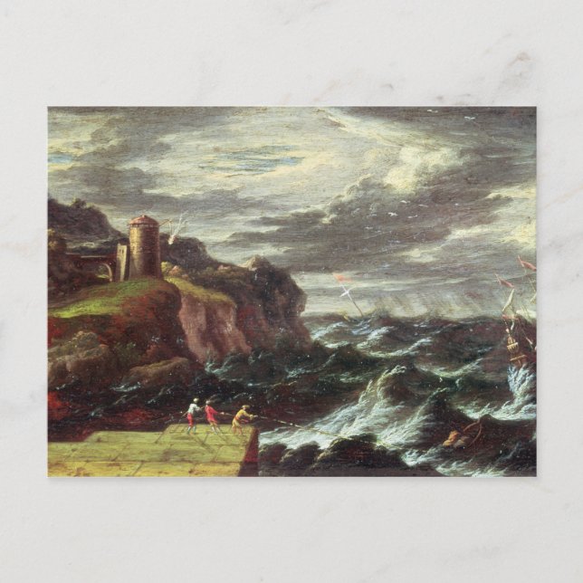 St. Paul arriving at Malta Postcard (Front)