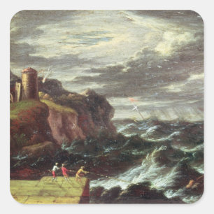 St. Paul arriving at Malta Square Sticker