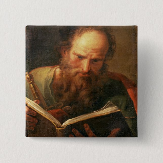 St. Paul, c.1730 (for companion pictures see 64595 2 Inch Square Button (Front)