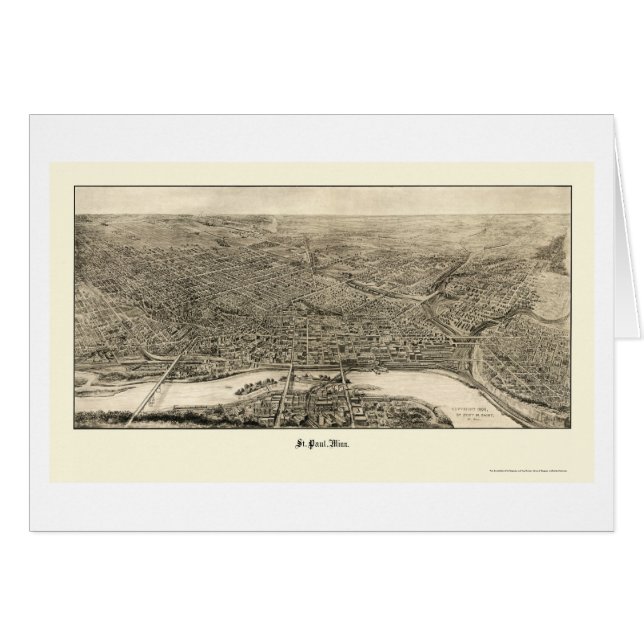 St Paul, carte panoramique de manganèse - 1906 (Devant horizontal)