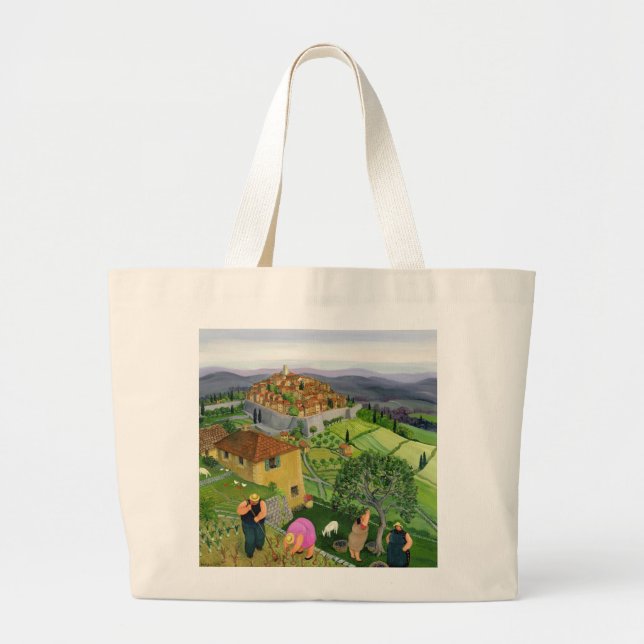 St. Paul de Vence Large Tote Bag (Front)