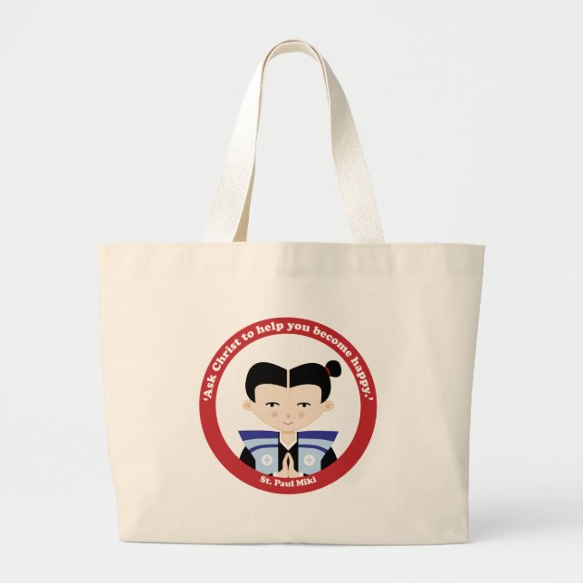 St. Paul Miki Large Tote Bag (Front)