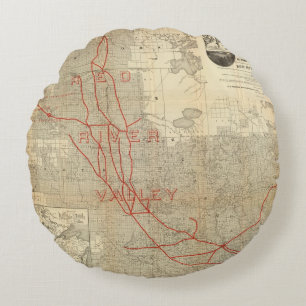 St Paul, Minneapolis and Manitoba Railway Round Pillow