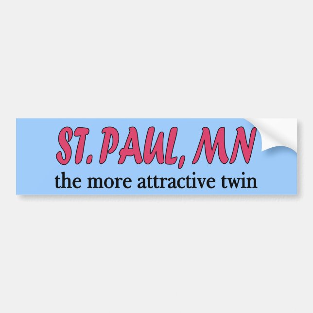 St. Paul Minnesota Bumper Sticker (Front)