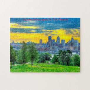 St Paul Minnisota.Christmas Greetings Jigsaw Puzzle