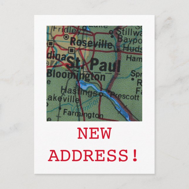 St Paul New Address announcement (Front)
