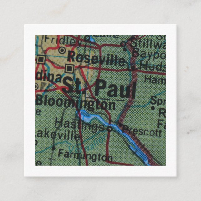 St Paul Nous avons déplacé une nouvelle carte d'ad (Devant)
