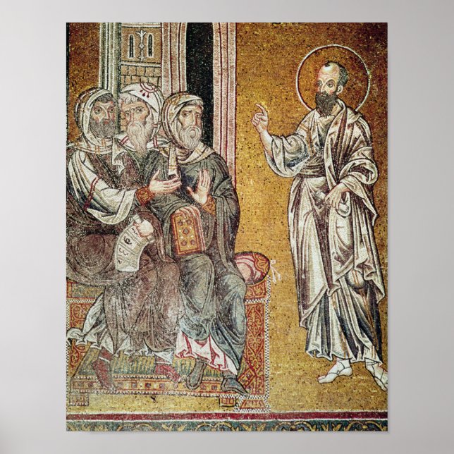 St. Paul Preaching to the Jews Poster (Front)