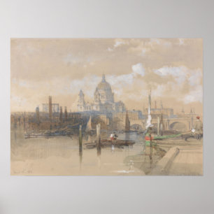 St. Paul’s (1862-1863) David Roberts  Poster