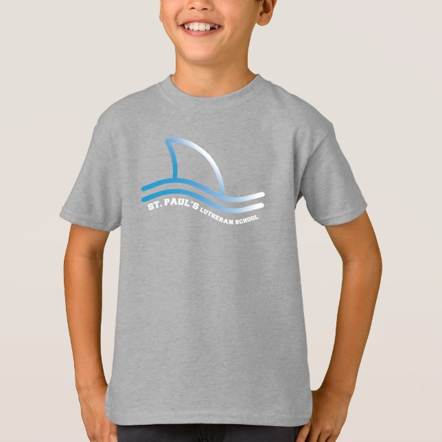 St Paul School Shark Fin T-Shirt (Front)