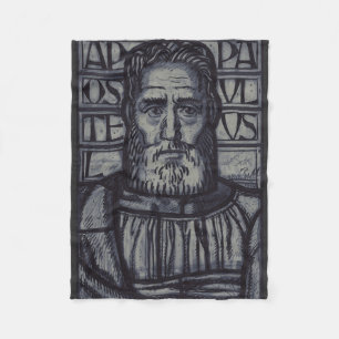 St. Paul the Apostle Modern Graphic Sacred Art Fleece Blanket