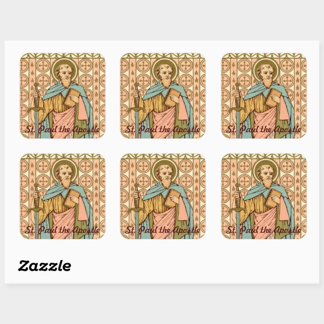 St. Paul the Apostle (RLS 13) Square Sticker (Sheet)