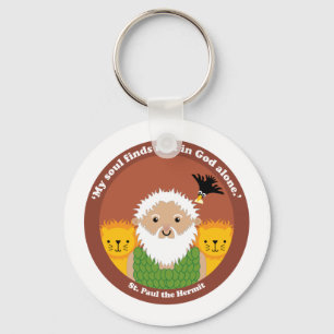 St. Paul the Hermit Keychain