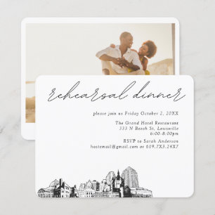St. Paul Wedding Elegant Rehearsal Dinner Enclosure Card