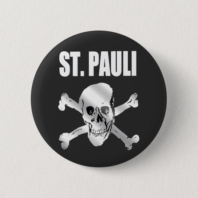 St. Pauli Fan Design 2 Inch Round Button (Front)