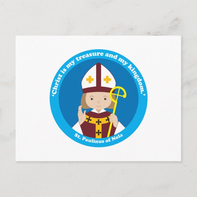 St. Paulinus of Nola Postcard (Front)
