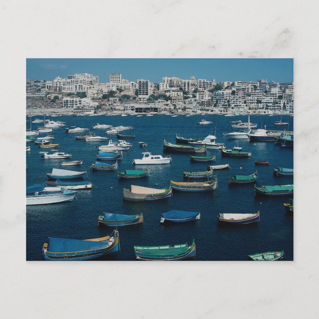 St. Paul's Bay, northwestern Malta Postcard (Front)