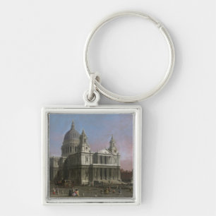 St. Paul's Cathedral, 1754 (oil on canvas) Keychain