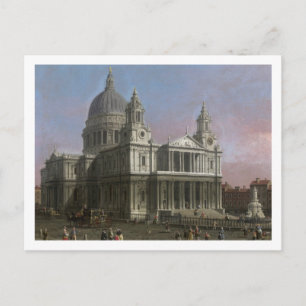 St. Paul's Cathedral, 1754 (oil on canvas) Postcard