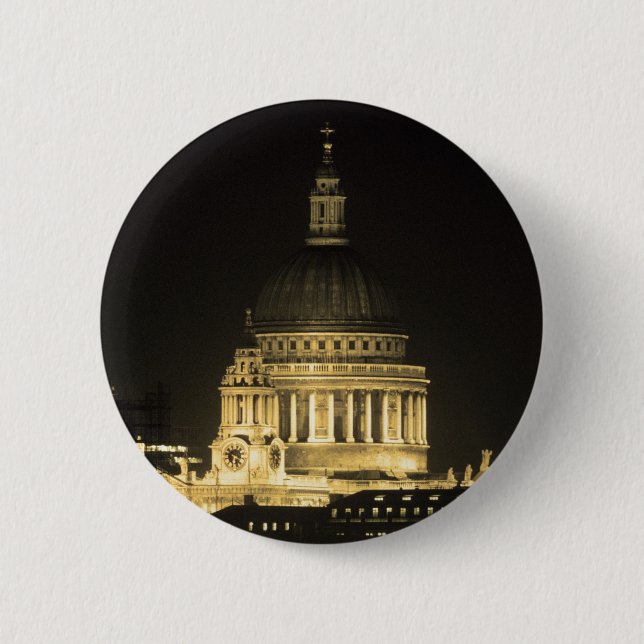St Paul's Cathedral 2 Inch Round Button (Front)