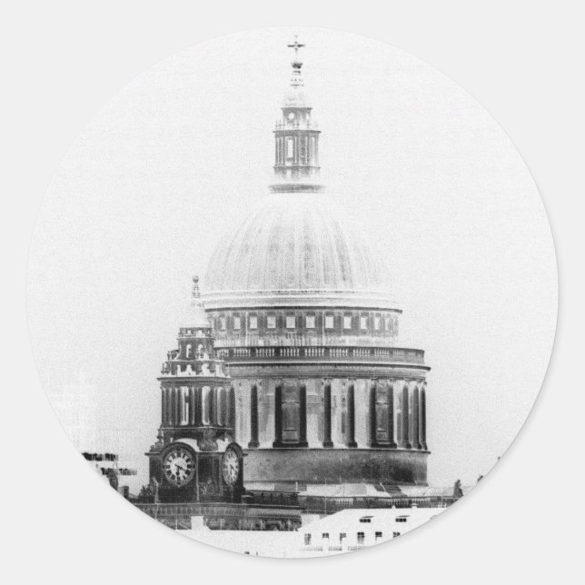 St Paul's Cathedral Classic Round Sticker (Front)