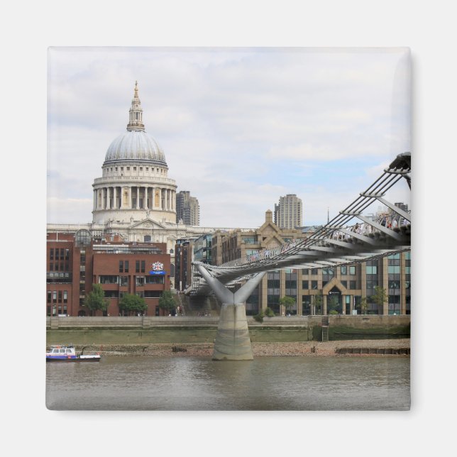 'St.Paul's Cathedral, from Millennium Bridge Magnet (Front)