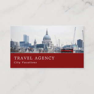 St Paul's Cathedral, London City, Travel Agent Business Card