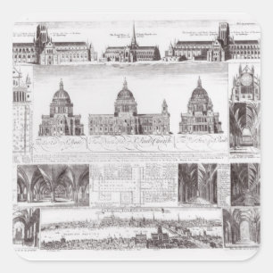 St. Paul's Cathedral Square Sticker