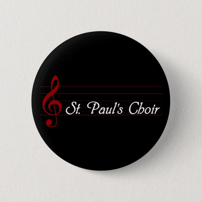 St. Paul's Choir 2 Inch Round Button (Front)