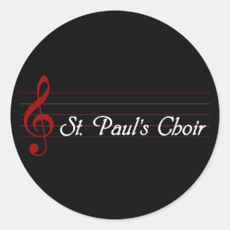 St. Paul's Choir Classic Round Sticker