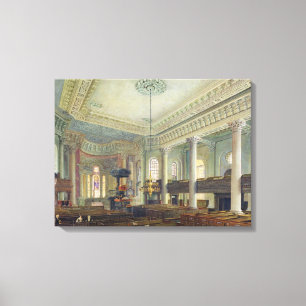 St. Paul's, Deptford (w/c on paper) Canvas Print
