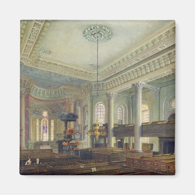 St. Paul's, Deptford (w/c on paper) Magnet (Front)
