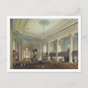 St. Paul's, Deptford (w/c on paper) Postcard