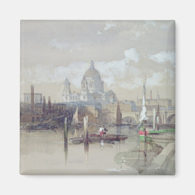 St. Pauls from the River, 1863 Magnet (Front)